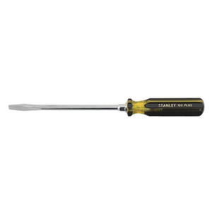Stanley 100 Plus Slotted Screwdriver, 5/16" Blade Width, 8" Blade Length, 13" Overall Length - 66-013-A