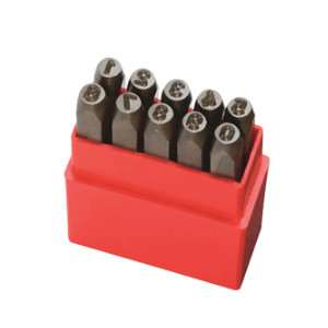 Pryor Impression Grade Hand Stamp Number Set, 1/16" Character Size