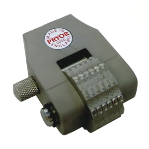 Pryor Manual Numbering Head, 1/16" Character Size, No. of Wheels 4