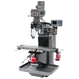 JET JTM-949EVS Milling Machine with 3-Axis (Quill) ACU-RITE 203 DRO and X & Y-Axis Powerfeeds - 690532