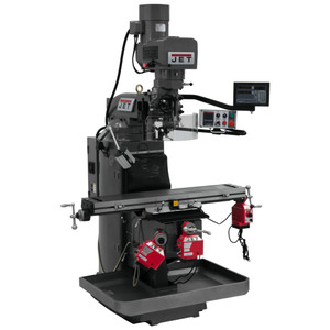 JET JTM-949EVS Milling Machine with 3-Axis (Quill) Newall DP700 DRO and X, Y & Z-Axis Powerfeeds - 690549