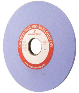 Colonial West Ceramic Toolroom Surface Grinding Wheel, 7" Dia. x 1/4" Width, Hardness J, 60 Grit - T07263