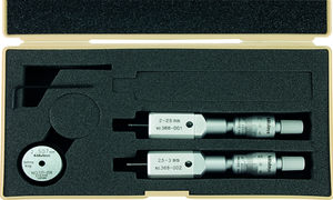 Mitutoyo 2-Point Internal Holtest Micrometer 2pc Set, Series 368, 2-3mm - 368-906