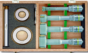 Mitutoyo 3-Point Internal Holtest Micrometer 4pc Set, Series 368, 20-50mm - 368-913