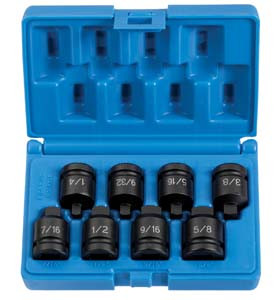 Grey Pneumatic 1/2" Drive 8 Pc. Pipe Plug Socket Set - GY1308P
