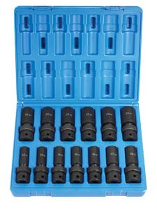 Grey Pneumatic 1/2" Drive 13 Piece Deep Length Metric Universal Set - GY1313UMD