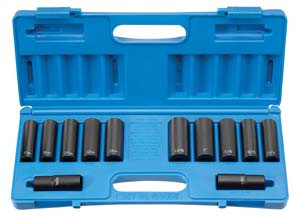 Grey Pneumatic 1/2" Drive 12 Piece Extra Thin Wall Set - GY1500DW