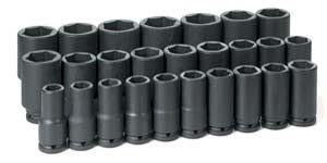 Grey Pneumatic 3/4" Drive 19-50mm 26 Piece Deep Metric Master Set - GY8026MD