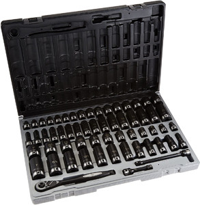 Grey Pneumatic 3/8" Drive 6 Point 59 Piece Fract. & Metric Duo Socket Set - GY81659CRD
