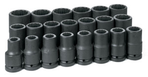 Grey Pneumatic 1" Drive 21 Piece Deep Fractional Set 3/4 to 2" - GY9121D