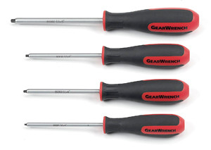 GEARWRENCH 4 Piece Square Drive Screwdriver Set(S0 to S3) - KD80065