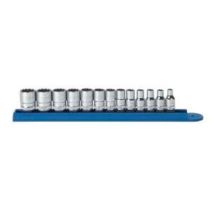 GEARWRENCH 13pc. 1/4 Dr. 12pt. Standard Metric Socket Set - KD80306