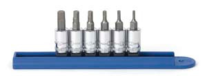 GEARWRENCH 6 Pc 1/4" Dr Metric Hex Bit Socket Set - KD80321