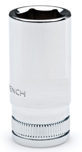 GEARWRENCH 8mm 3/8" Dr 6Pt Semi Deep Socket - KD80390S