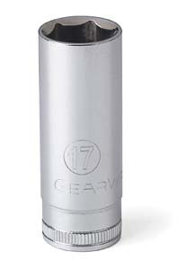 GEARWRENCH 3/8 Drive 17mm 6 Point Deep Metric Socket - KD80399