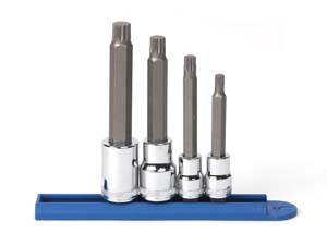 GEARWRENCH 4 Pc 1/2" Dr & 3/8" Dr 12 Pt Metric Bit Socket Set - KD80572