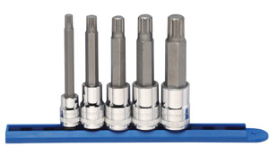 GEARWRENCH 5-Pc 3/8" & 1/2" Drive Long Triple Square Bit Socket Set - KD80874
