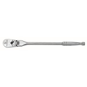 GEARWRENCH 17" 1/2 Drive Full Polish Flex Head Ratchet 84 Tooth - KD81306F