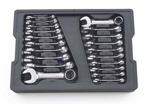 GEARWRENCH 20 Piece Stubby Wrench Set 3/8-15/16 10-19mm - KD81903