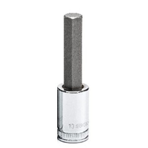 GEARWRENCH 3/8" Bit 1/2" Drive Mid Length Chrome Hex Bit Socket - KD82557