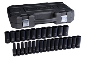 GEARWRENCH 29 Pc. 1/2" Drive 6 Point Metric Deep Impact Socket Set - KD84935N