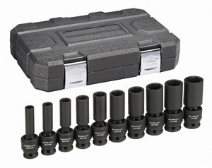 GEARWRENCH 10 Pc. 1/2" Drive 6 Point SAE Deep Universal Impact Socket - KD84943N