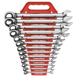 GEARWRENCH 13 Piece Reversible Combinatio Ratcheting Wrench Set SAE - KD9509