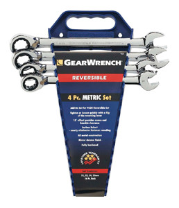 GEARWRENCH 4 Piece Reversible Ratcheting Wrench Completer Set Metric - KD9601