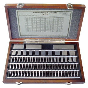 Precise 81 Piece Grade AS-0/Grade 2 Square Steel Gage Block Set - 4101-0051