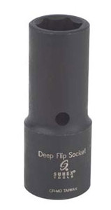 Sunex 1/2" Dr. 17mm x 21mm Deep Flip Socket - SU2705