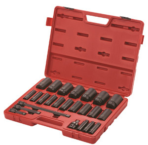 Sunex 24 Pc. 1/2" SAE Drive Deep Imp Socket Set - SU2824