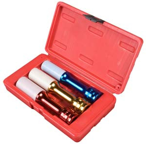 Sunex 3 Piece 1/2 Drive Long Wheel Protector Impact Socket Set - SU2843