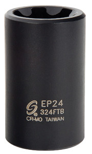 Sunex 3/8"DR. EP24 Inverted Star Plus Impact Socket - SU324FTB