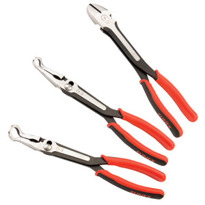 Sunex 3 Piece Heavy Duty Hose Gripper and Cutting Pliers Set - SU3704V