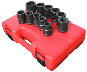 Sunex 11 Piece 3/4" Drive Truck Impact Socket Set SAE Sizes - SU4682