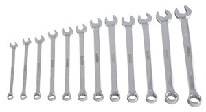 Sunex 12 Piece Metric Full Polished V-Groove Combination Wrench - SU9917MA