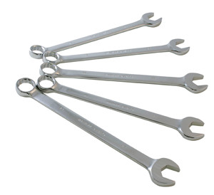 Sunex 5 piece Metric Full Polished V-Groove Combination Wrench - SU9918MA