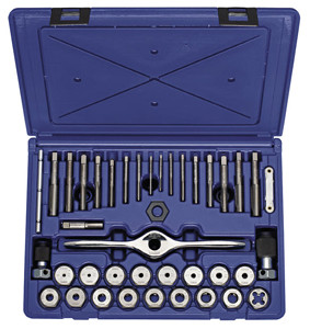 IRWIN 40-Piece Machine Screw & SAE Self Alignment Tap and Die Set - HA1841346
