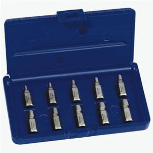 Irwin 10 Piece Multi Spline Screw Extractor Set, (1/8" through 13/32") 53226   - HA53226