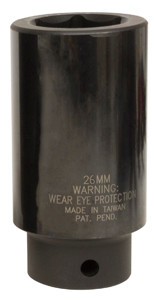 Lisle 26mm Over Torque Impact Socket 1/2" Drive - LS77130