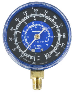 Robinair R12 R134 R22 Low Side Blue Freon Gage - RA11794