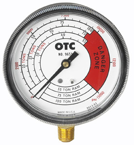 OTC Pressure Gauge 4 Scales/0-100 Ton - OT9651