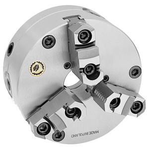 Bison 3575 3-Jaw Self-Centering Scroll Chuck, Front Mount, 6" Diameter - 7-813-0600
