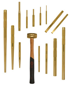 Mayhew 15 Piece Brass Punch & Scraper Set - MH67015