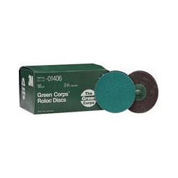 3M 24G 3" Green Corp Roloc Disc - MM01408