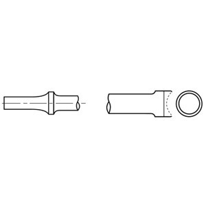 Chicago Pneumatic 1/8" Rivet Punch .401 Shank with Concave End - CP46087