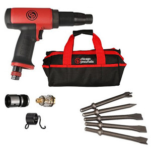 Chicago Pneumatic Long Shank Low Vibration Air Hammer Kit - CP7165K
