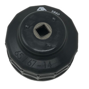 CTA Manufacturing Corp. 65/67 X 14 Cup Oil Filter Wrench - CM3860