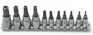 CTA Manufacturing Corp. 11 Pc 5 Point Tamperproof Torx Socket Set - CM9680