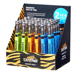 Mayhew CatsPaw 30 Piece HD Magnetic Pick-Up Tool Display - CZ17963